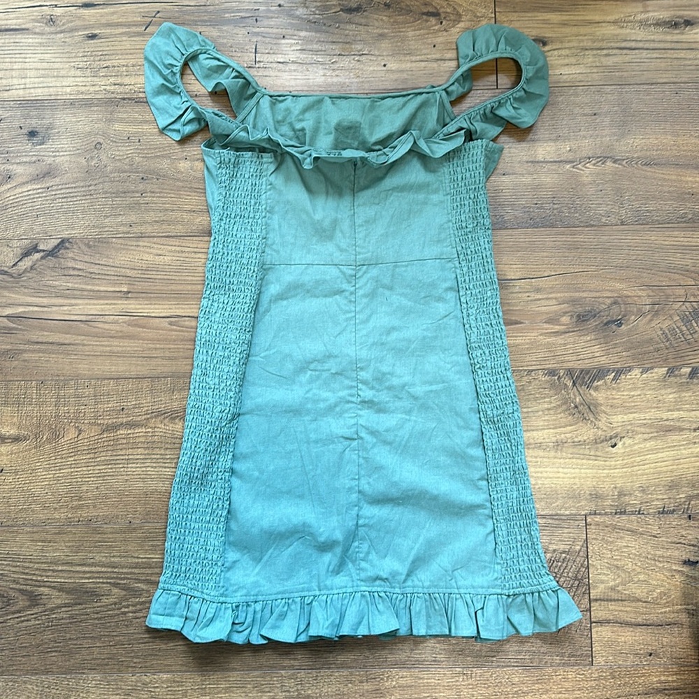ASOS Ruffle Flutter Sleeve Mini Dress - Picture 4 of 5